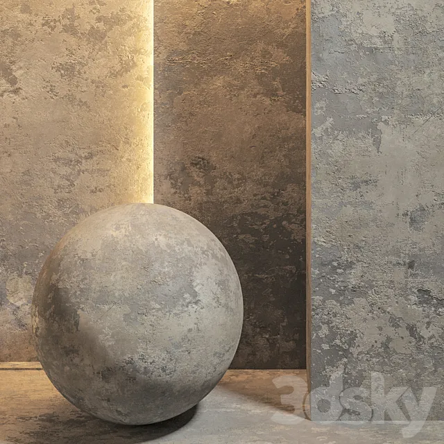 Decorative plaster 3ds Max