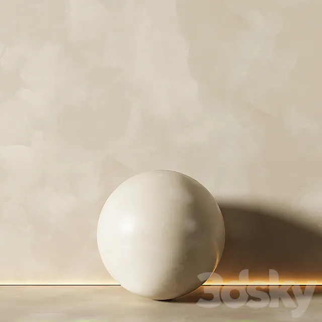 Decorative plaster beige 2 3ds Max