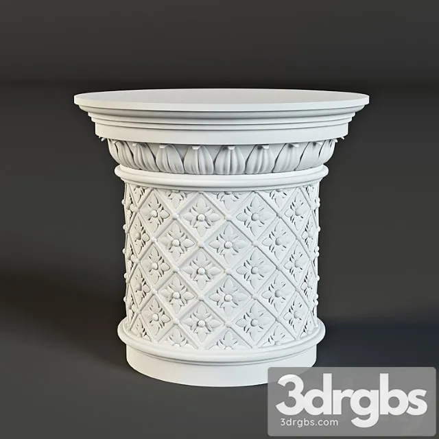 Decorative plaster Capitel – stucco baku 3dsmax Download