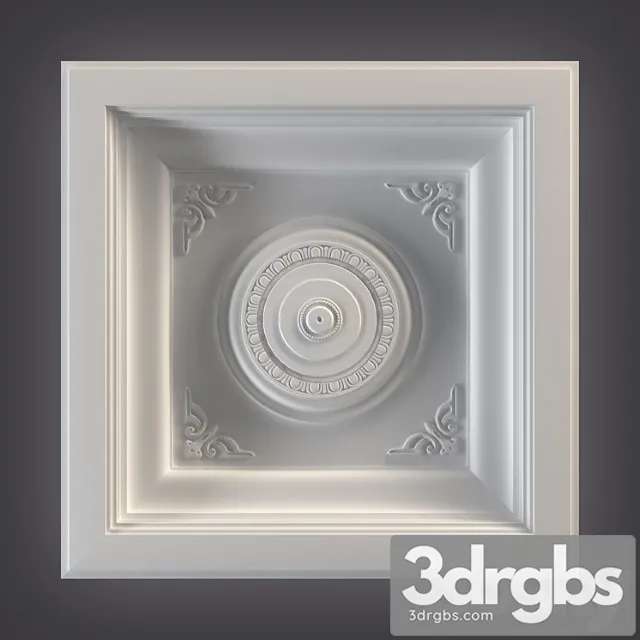 Decorative plaster Ceiling outlet_22 3dsmax Download