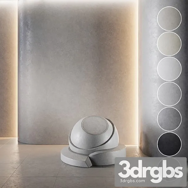 Decorative Plaster Concrete Set Seamless 18 3dsmax Download