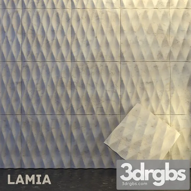 Decorative plaster Lamia panel 3dsmax Download