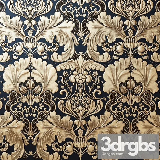Decorative plaster Lincrusta – italian renaissance wallpaper 3dsmax Download