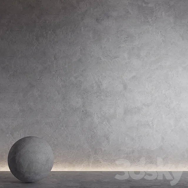 Decorative plaster. Seamless decorative plaster material 3ds Max