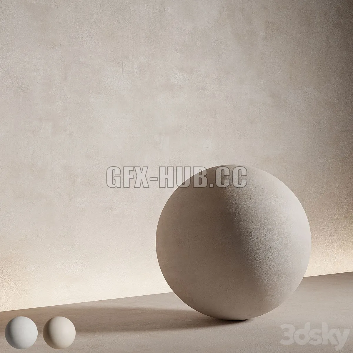 Decorative plaster Seamless decorative plaster material 44 3dsMax Model