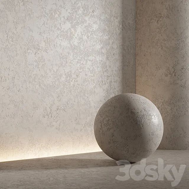 Decorative plaster. Seamless decorative plaster material 56 3ds Max