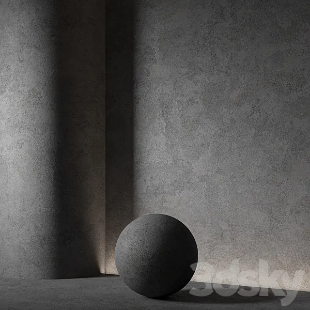Decorative plaster. Seamless decorative plaster material 95 3ds Max