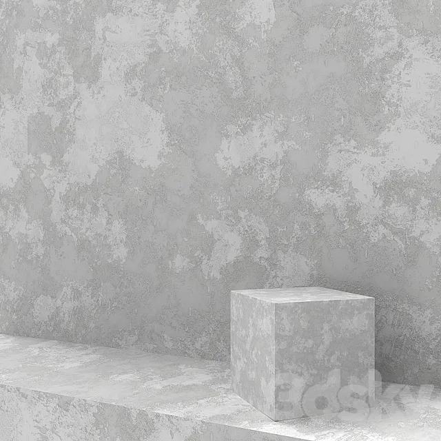 Decorative plaster. Shelk 3DS Max Model