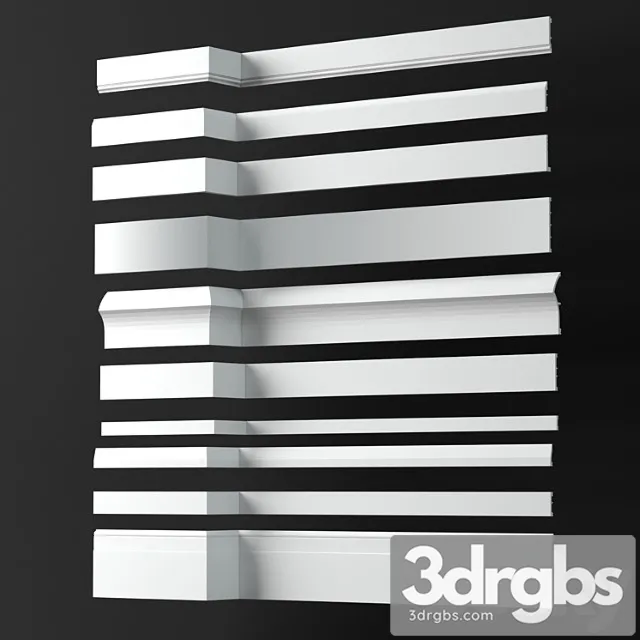 Decorative plaster Skirting boards collection – orac decor p.2 3dsmax Download