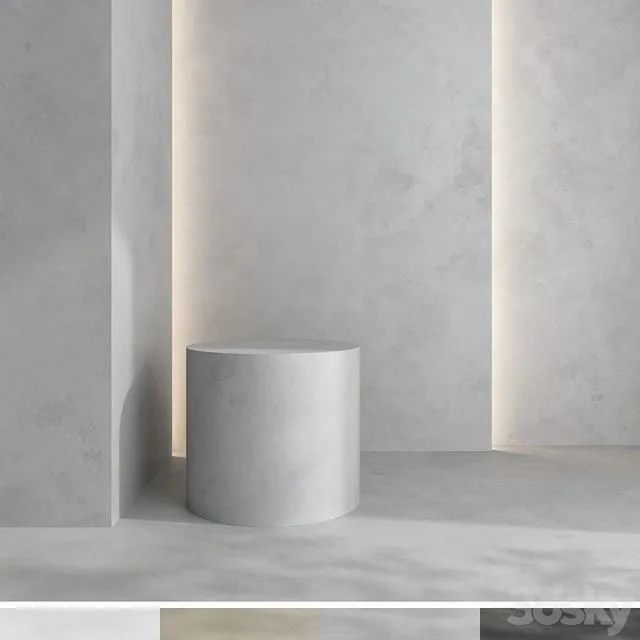 Decorative plaster v05 3dsMax Model