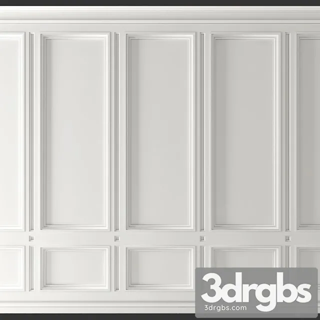 Decorative plaster Wall molding_1 3dsmax Download