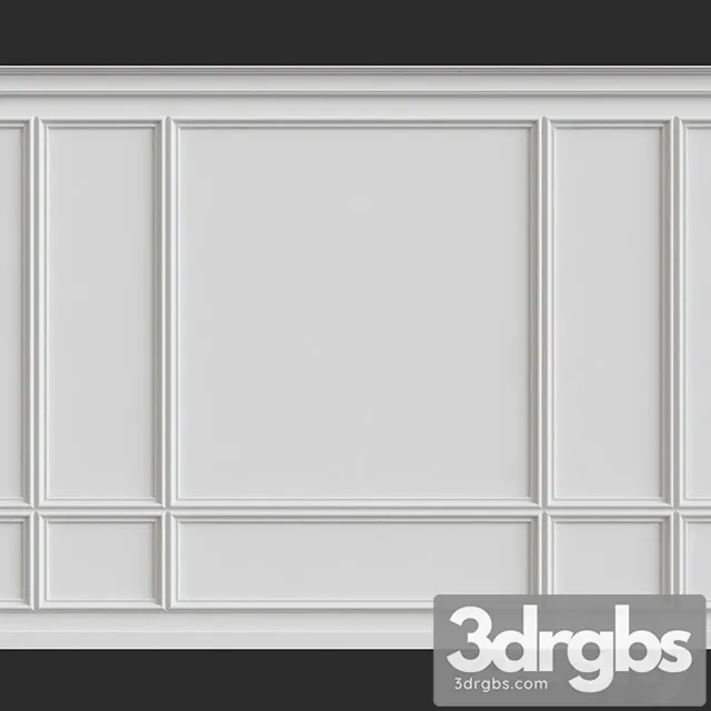 Decorative plaster Wall molding_23 3dsmax Download
