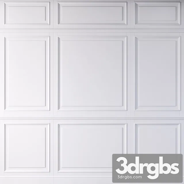 Decorative plaster Wall panel 3dsmax Download