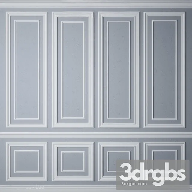 Decorative Plaster Wall Set 05 3dsmax Download