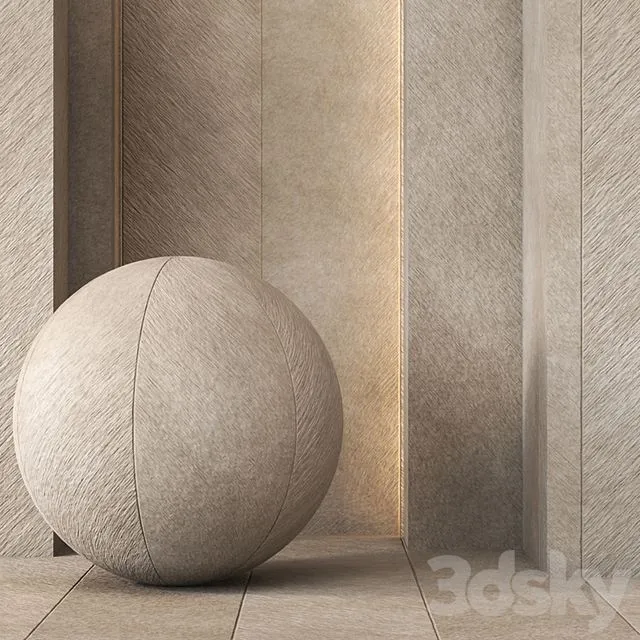Decorative Plaster wall Texture 3dsMax Model