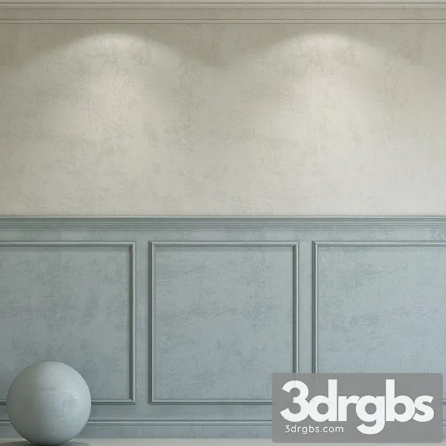 Decorative plaster with molding 100 3dsmax Download