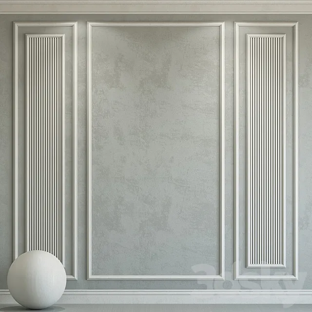 Decorative plaster with molding 116 3DS Max Model