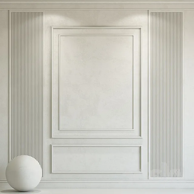 Decorative plaster with molding 144 3DS Max Model