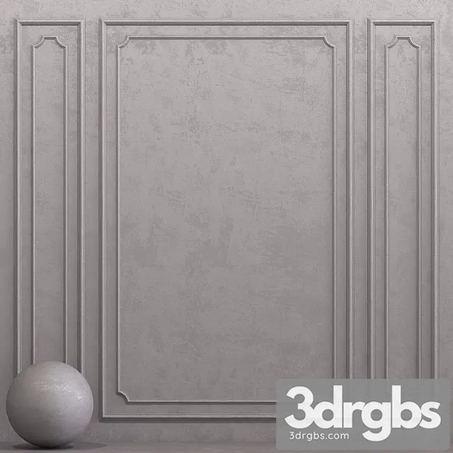Decorative Plaster With Molding 15 3dsmax Download