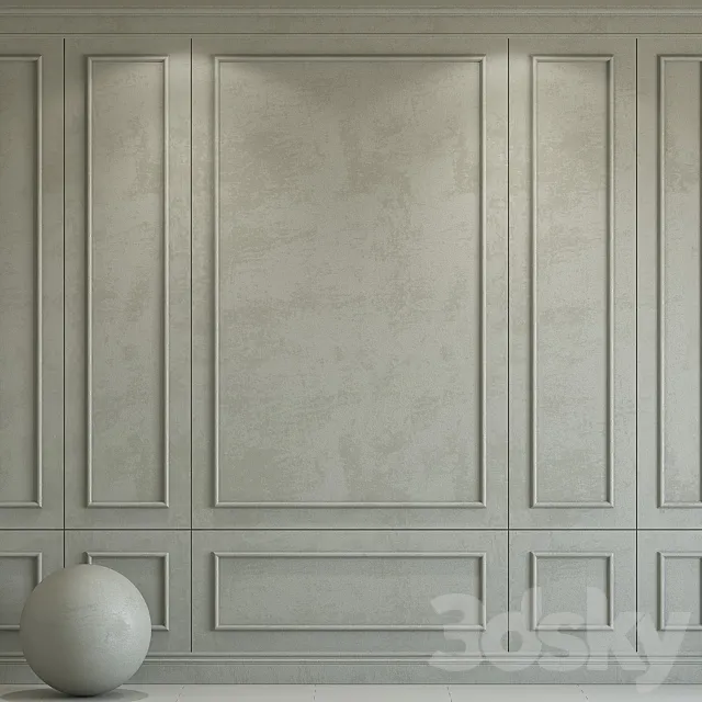 Decorative plaster with molding 171 3DS Max Model