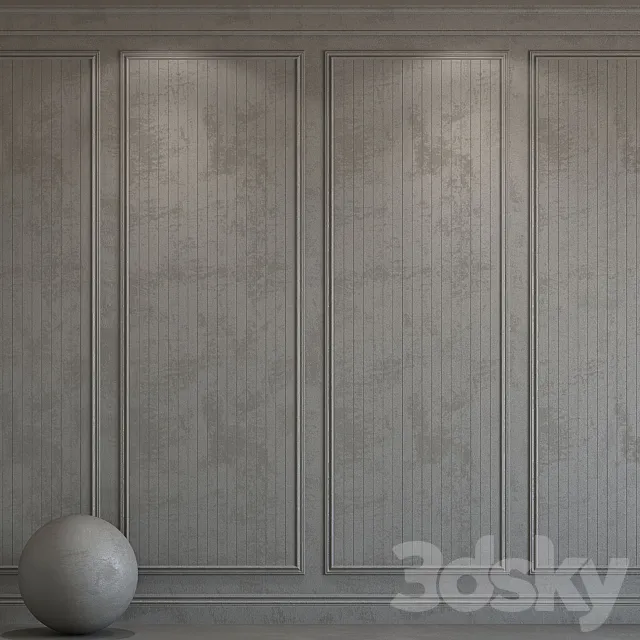 Decorative plaster with molding 182 3DS Max Model