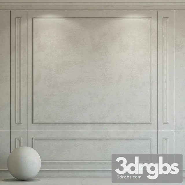 Decorative Plaster With Molding 221 3dsmax Download