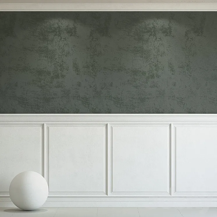 Decorative plaster with molding 249 3DS Max