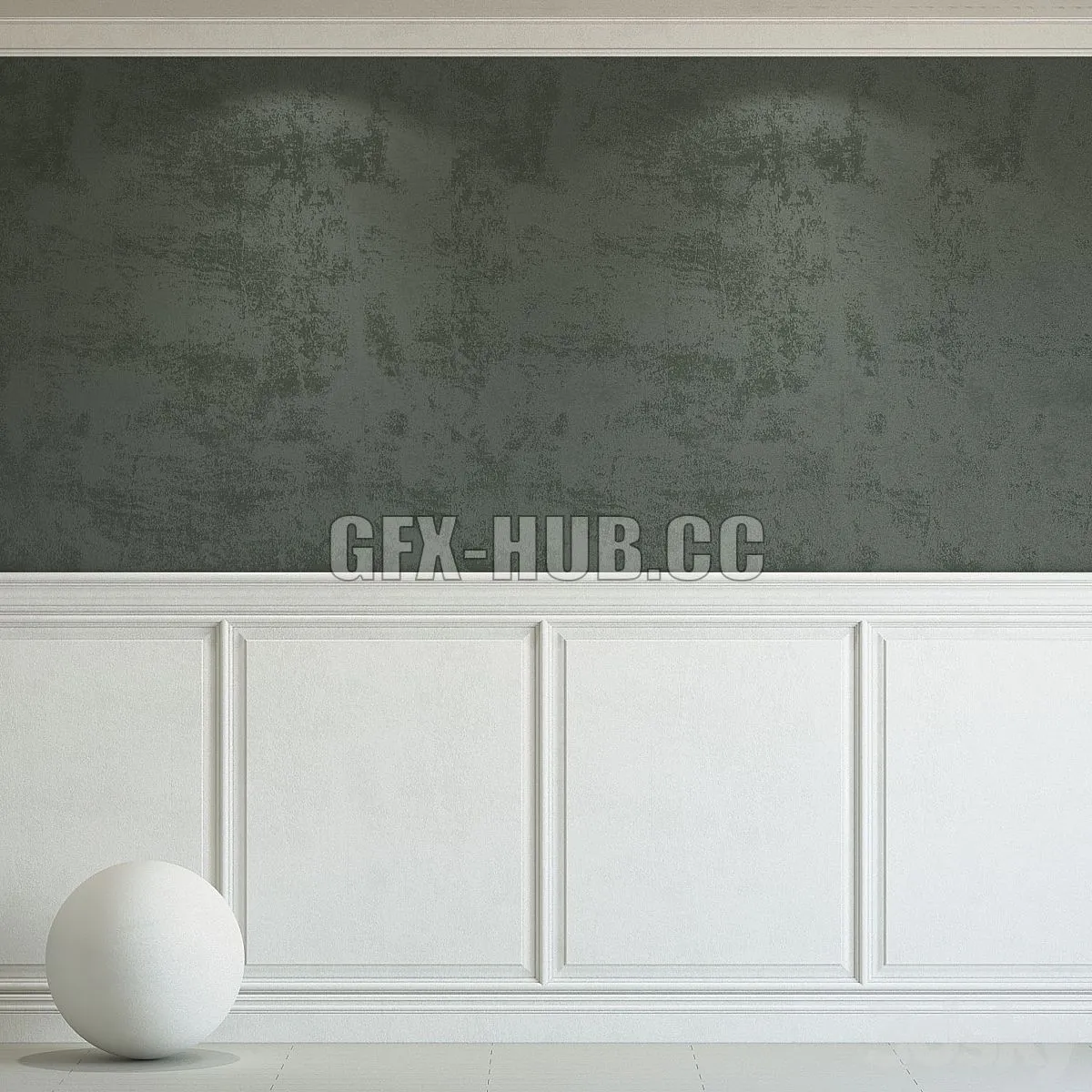 Decorative plaster with molding 249 3dsMax Model