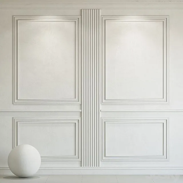 Decorative plaster with molding 275 3dsMax Model