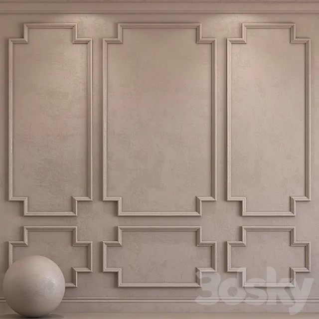 Decorative plaster with molding 37 3DS Max Model