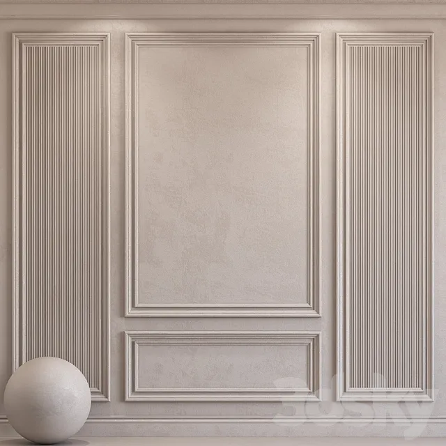 Decorative plaster with molding 42 3DS Max Model