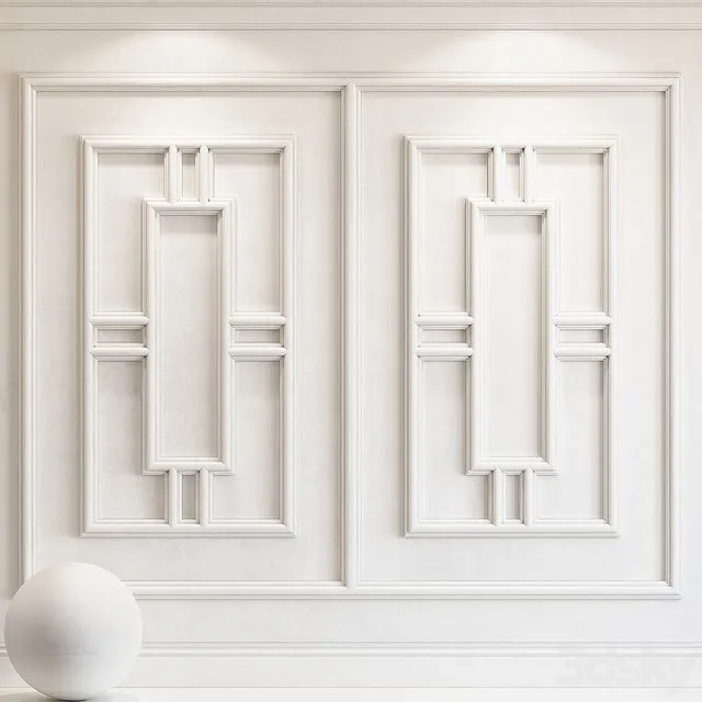 Decorative plaster with molding 47 3dsMax Model