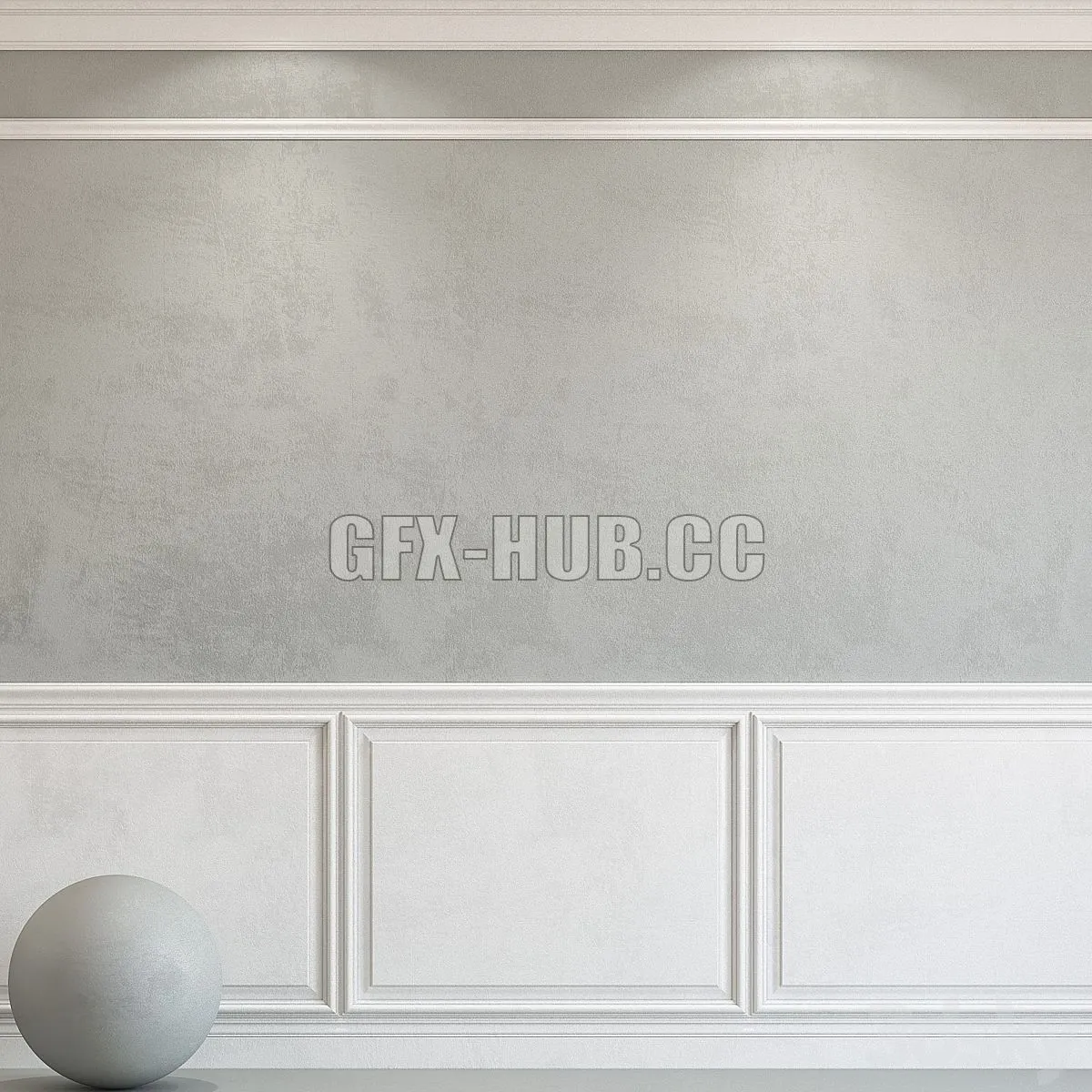 Decorative plaster with molding 76 3dsMax Model