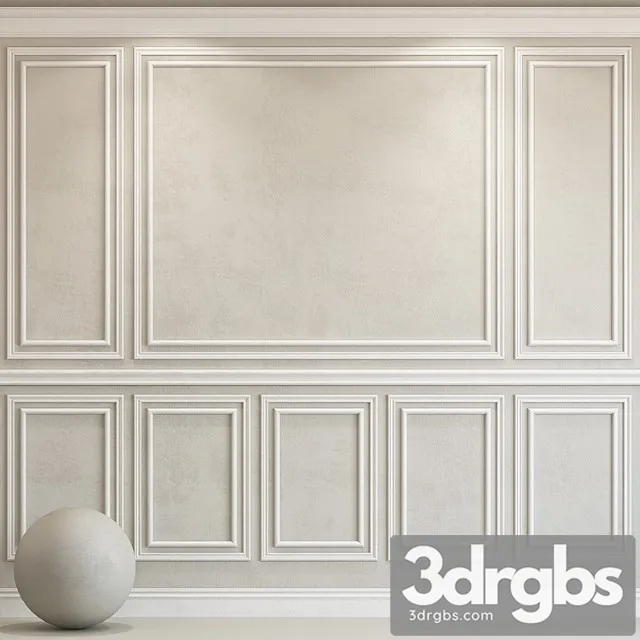 Decorative plaster with molding 79 3dsmax Download