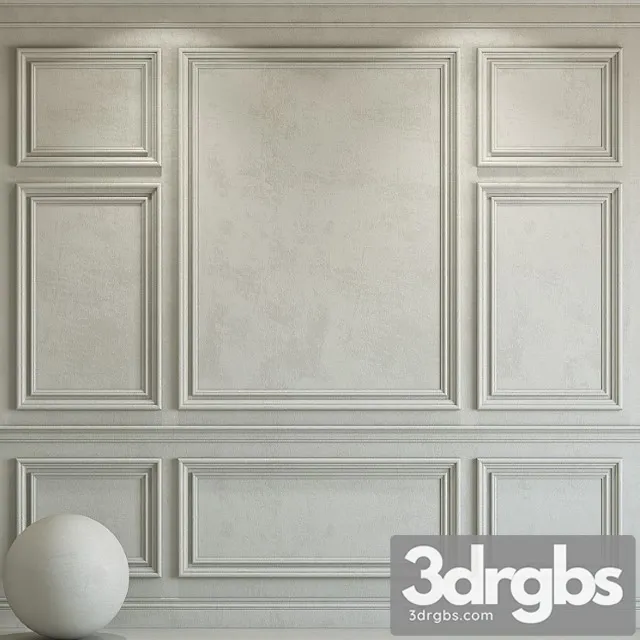 Decorative plaster with molding 94 3dsmax Download