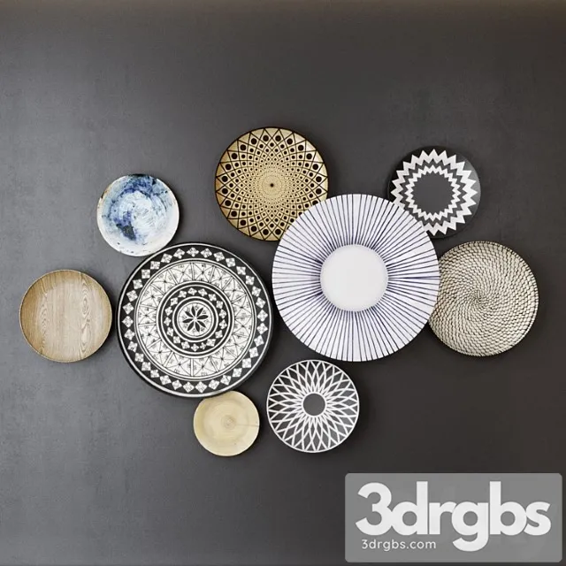 Decorative plates 3dsmax Download