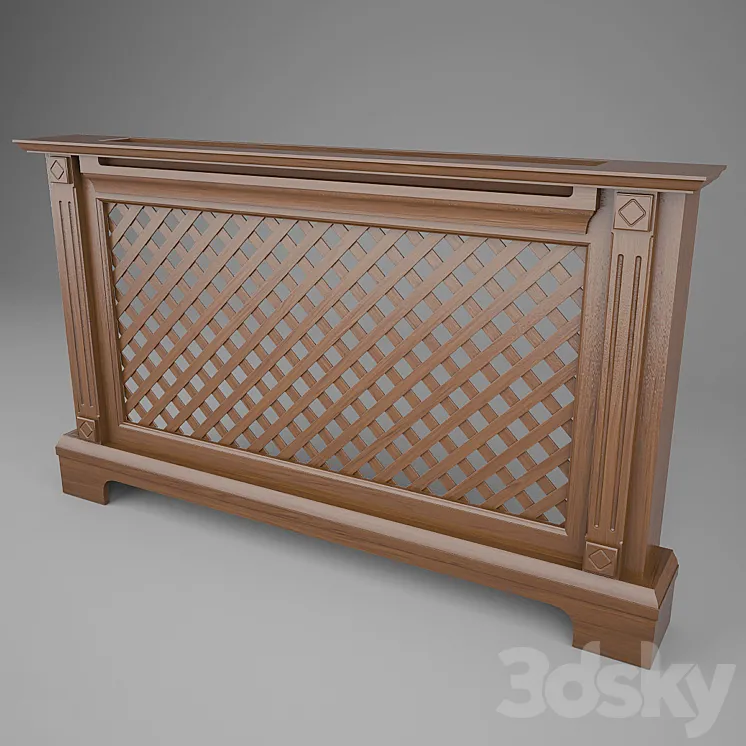 Decorative radiator grille 3DS Max