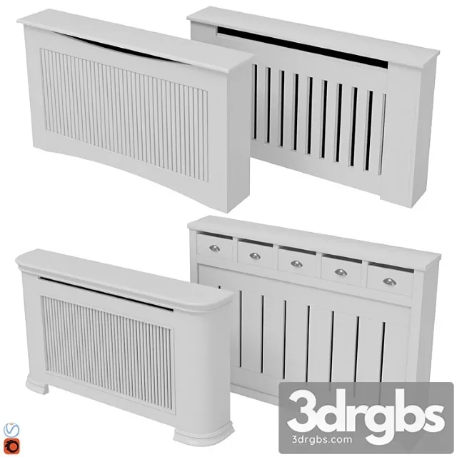 Decorative radiator screen set 010