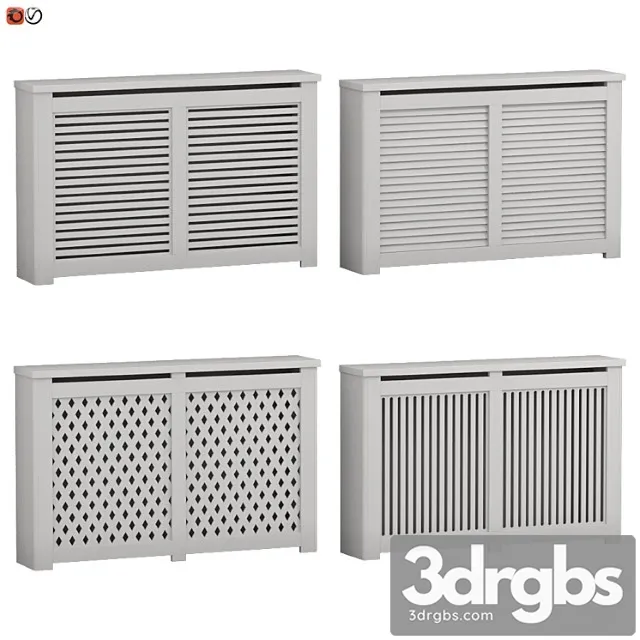 Decorative radiator screen set 03