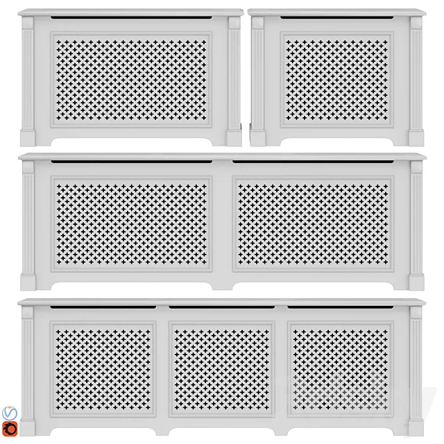 Decorative radiator screen set_07 3ds Max