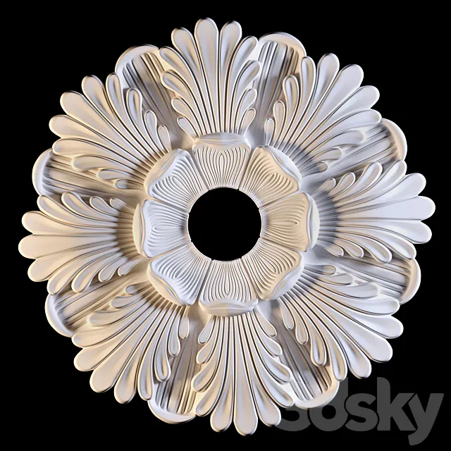 Decorative rosette 3ds Max