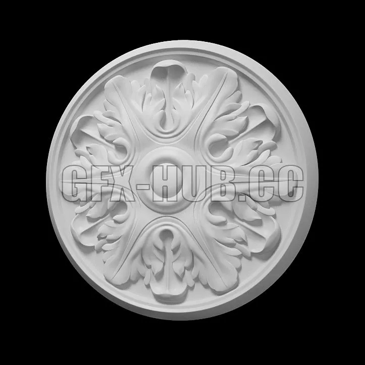 Decorative rosette 3dsMax Model