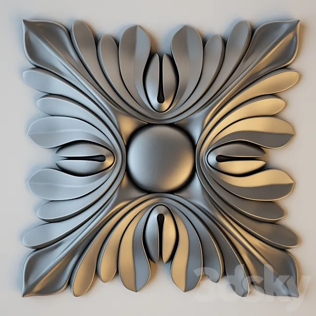 Decorative rosettes 3DS Max Model