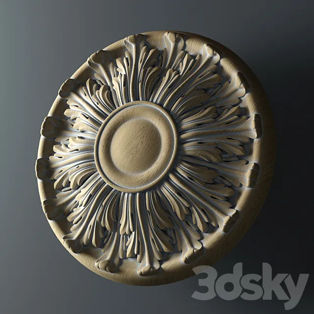 decorative rosettes 3ds Max