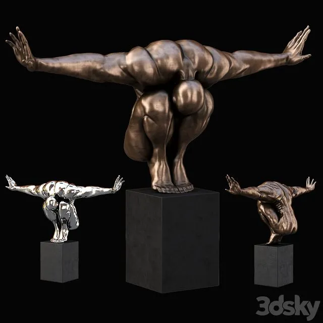 Decorative sculpture Athlete 3dsMax Model