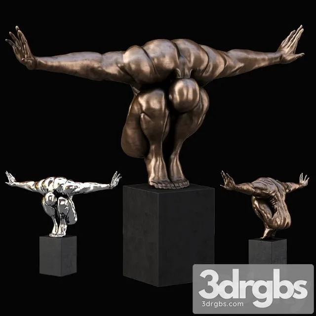 Decorative Sculpture Athlete Dekorativnaia Statuetka Atlet 3dsmax Download
