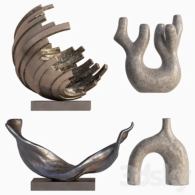 Decorative Sculptures 1 3DS Max Model