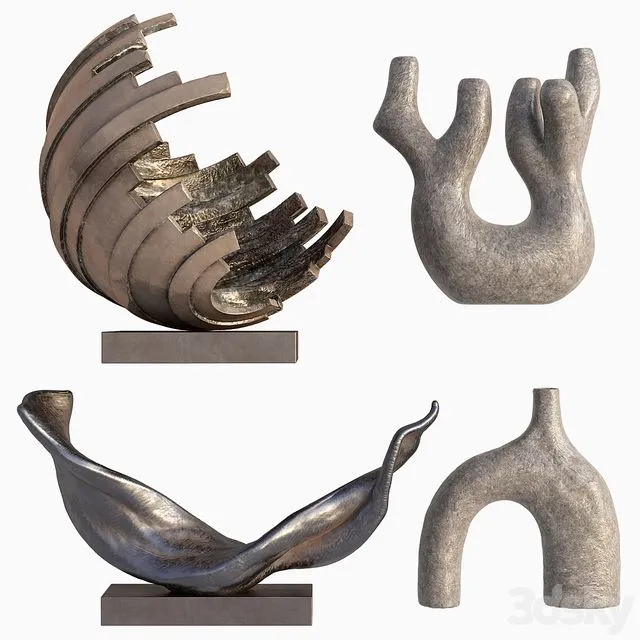 Decorative Sculptures 1 3dsMax Model