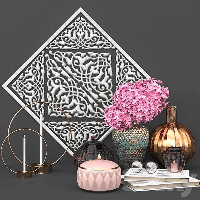 decorative set 0002 3DS Max Model
