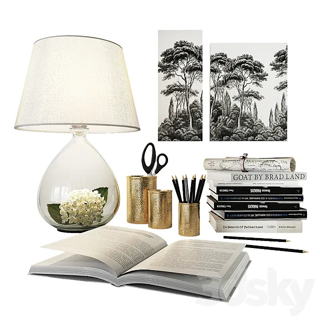 DECORATIVE SET 002 3ds Max